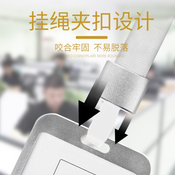 

Promo Bulan Ini High Quality Name Tag Id Card Holder Gantungan Kartu Nama Aluminium Limited