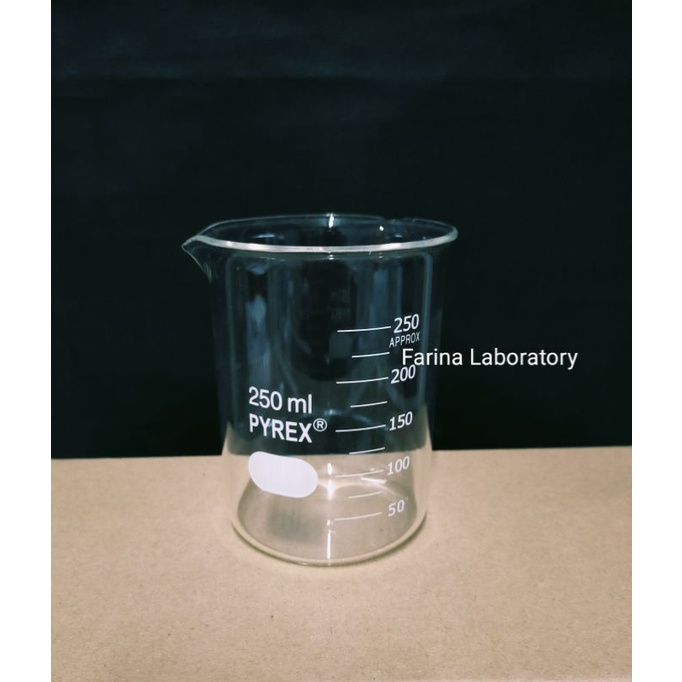 Jual Beaker Glass Gelas Kimia 250ml Pyrex Class A Shopee Indonesia 6357