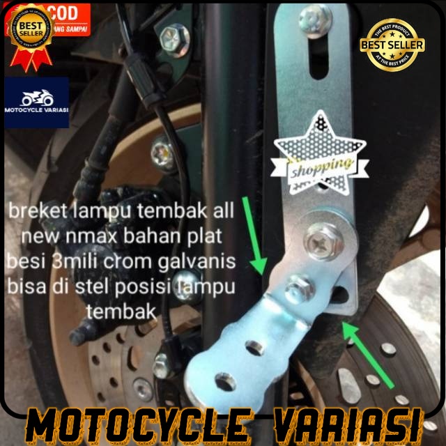 Breket lampu tembak spakbor yamaha new nmax  aerox xmax