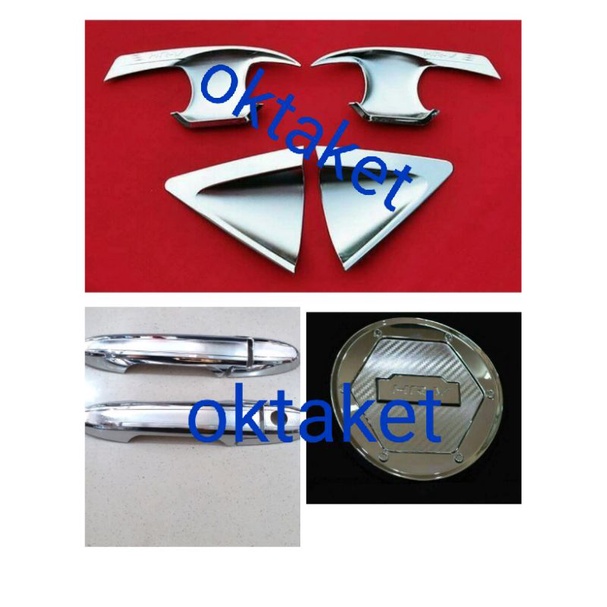 paket outer handle tank Honda HRV hitam chrome
