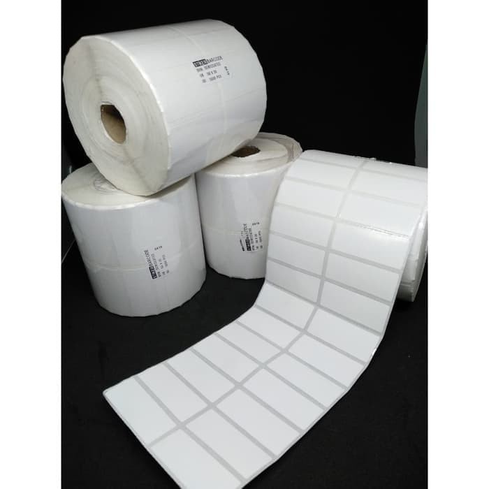 Semicoat 50x20 2 Line isi 5000 Label Harga Nama Barang 50x20 mm Core 1 inch C168 CP2140 E460 CG408TT