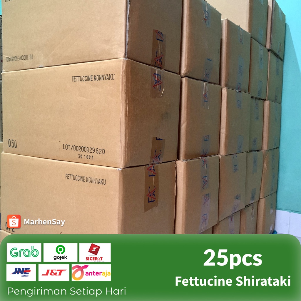 

fettucine shirataki konnyaku 1 dus (KHUSUS GOJEK/GRAB)