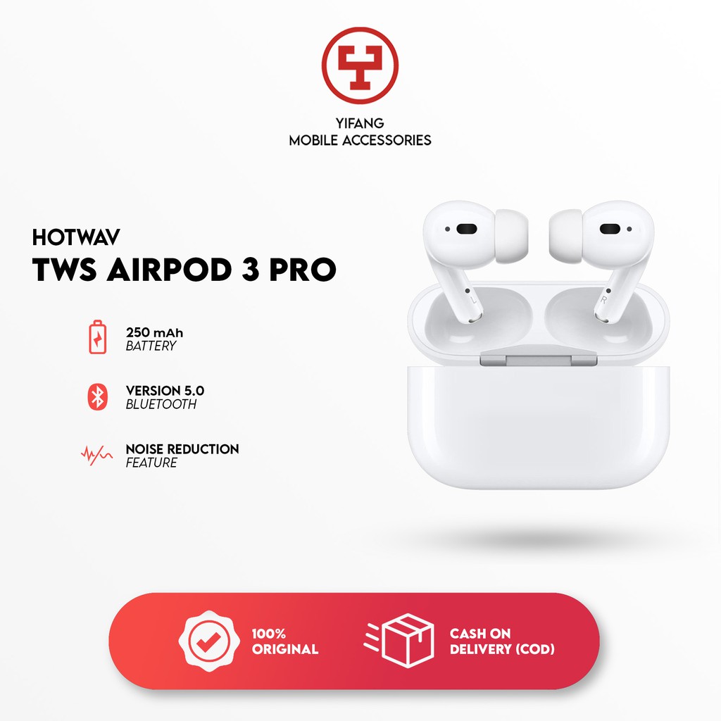 HOTWAV TWS Wireless Qi Bluetooth Universal Earphone Headphone Headset Nirkabel Audio Airpod3 Pro