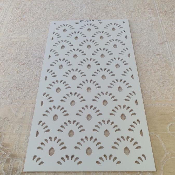 {{{{}}] Karawangan pvc/Sketsel pvc/ornamen cuttingan CNC/Sket 40x80 Tebal 5mm