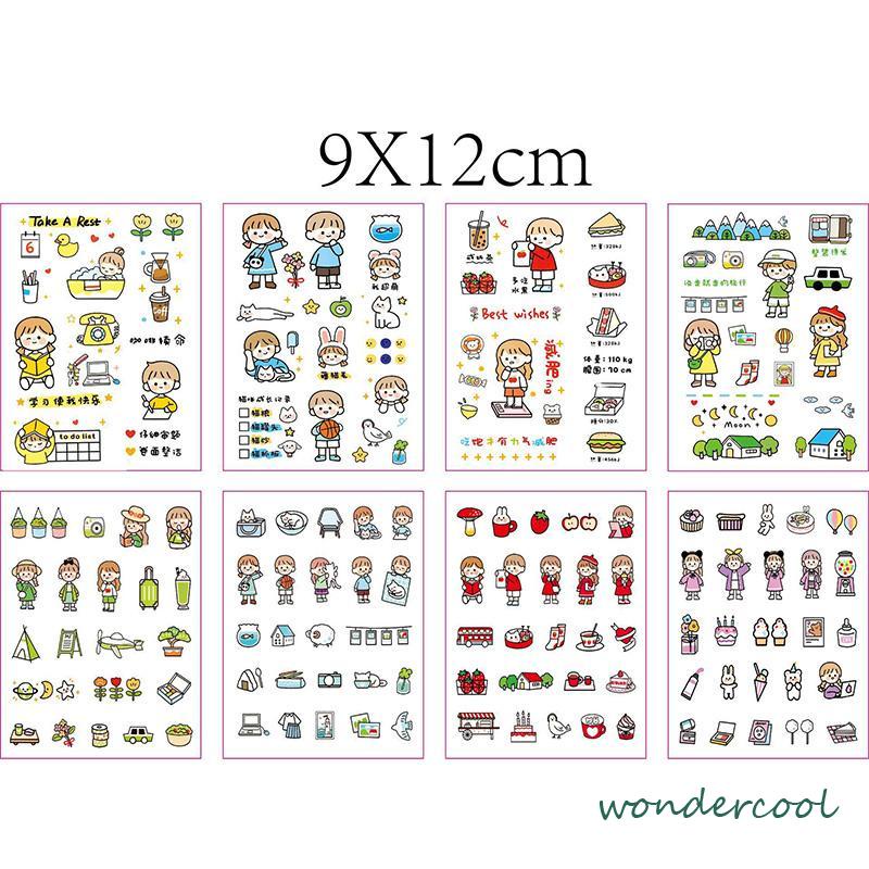 Stiker Motif Emoji Untuk Dekorasi Handphone / Diary DIY-Won