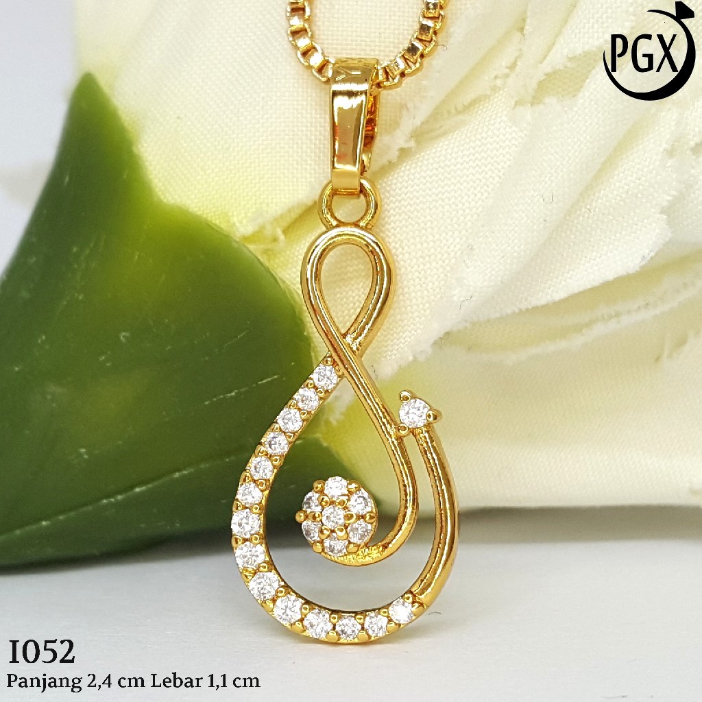 PGX Liontin Kalung Xuping Wanita Aksesoris Fashion Perhiasan Lapis Emas  - I052