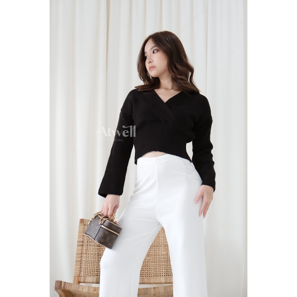 Calya Cross Sweater Top