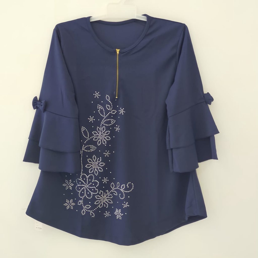 BIZ SIZE BLUS WANITA MOTE TROMEPT( XL-XXXL ATASAN BLUS WANITA
