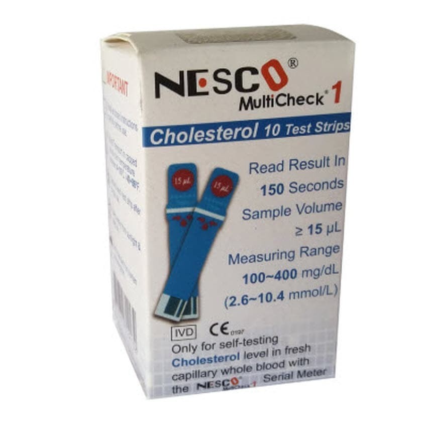 Strip Tes Darah Kolesterol Nesco/ Stik Nesco Kolesterol /Strip Kolesterol Nesco