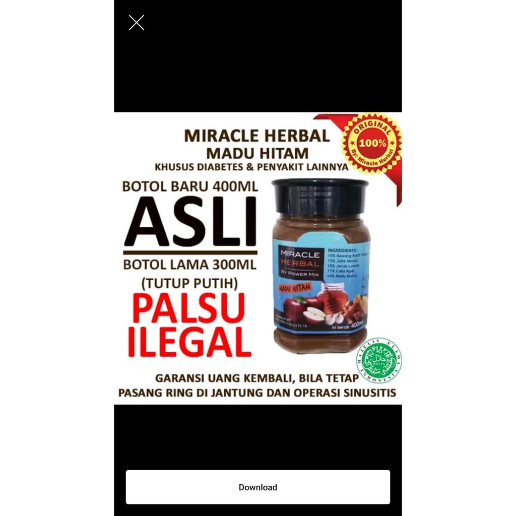 

Hot! Miracle Herbal Madu Hitam
