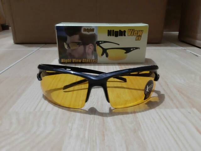 Kaca Mata Malam Kaca Mata Anti Silau Night Vision Night View Glasses Kaca Mata Nyaman Berkendara