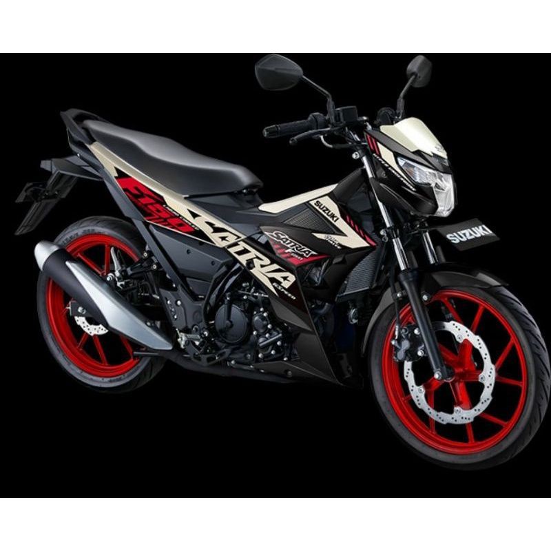 STRIPING SUZUKI SATRIA FU 150 LED INJEKSI STIKER SATRIA FU NEW INJEKSI TAHUN 2021 PUTIH READY STOK