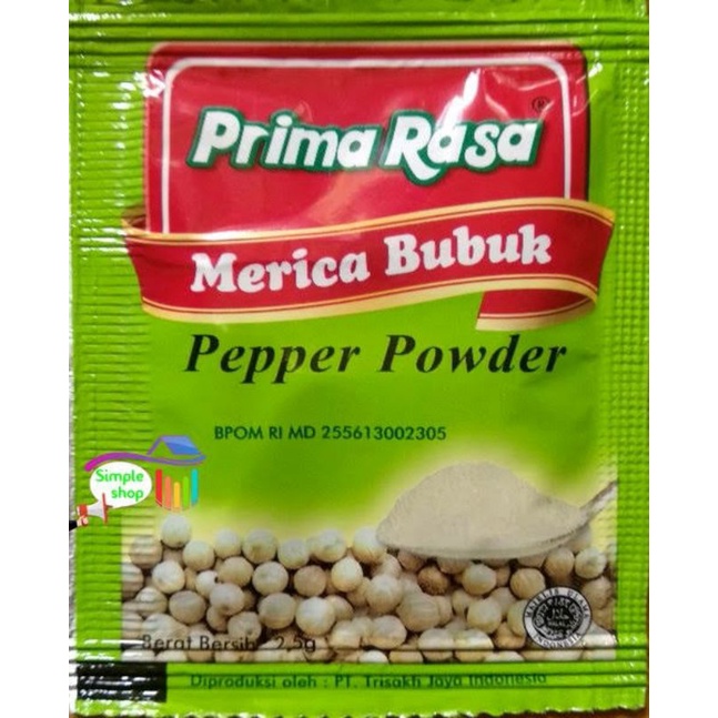 

merica lada bubuk primarasa 5gr 1pak isi 4renceng x12pcs