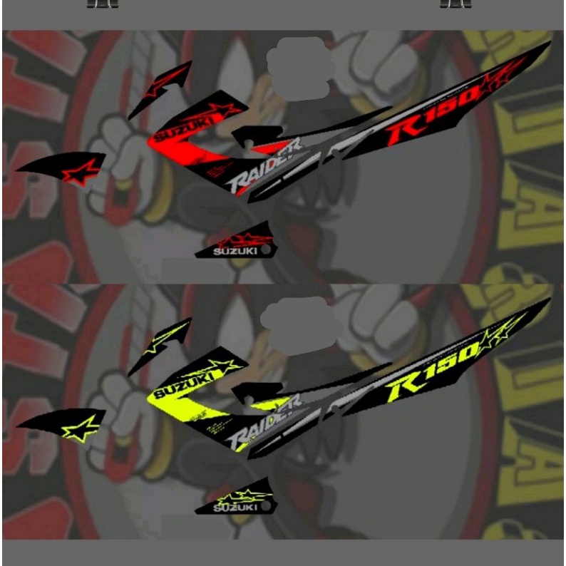 Striping Satria Fu / F 150 Facelift 2013 2014 2015 Variasi Stiker Motor Sticker Scotlite Skotlet Lis