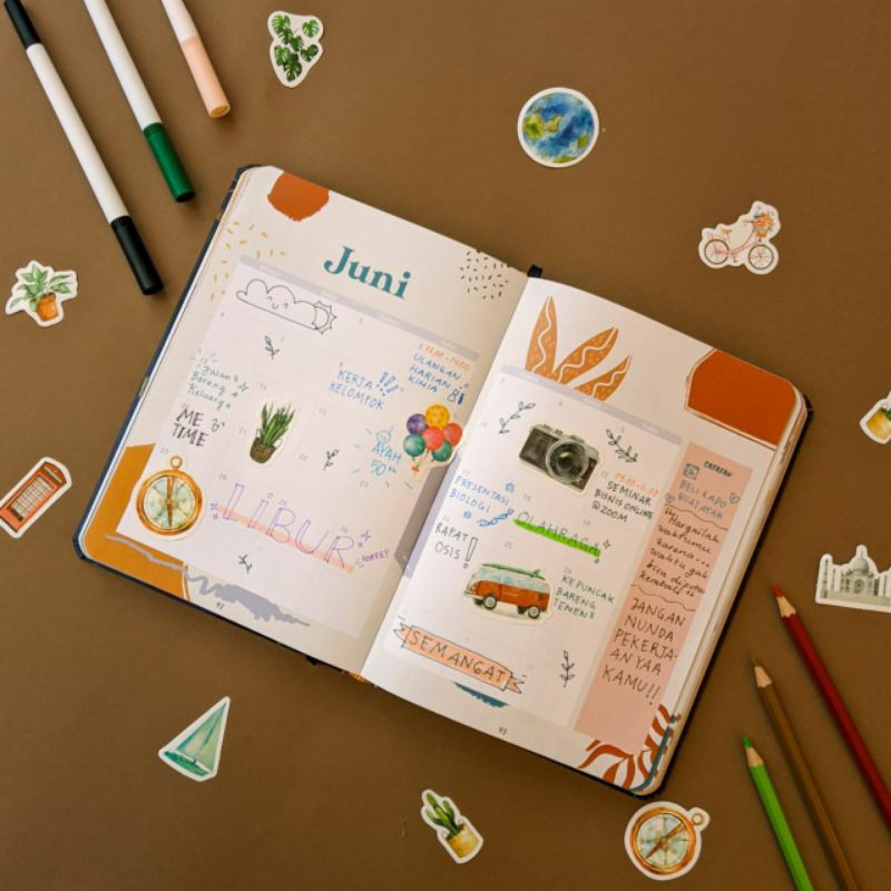 

Planner Book 2021 Hardcover Fullcolour ±200 Halaman