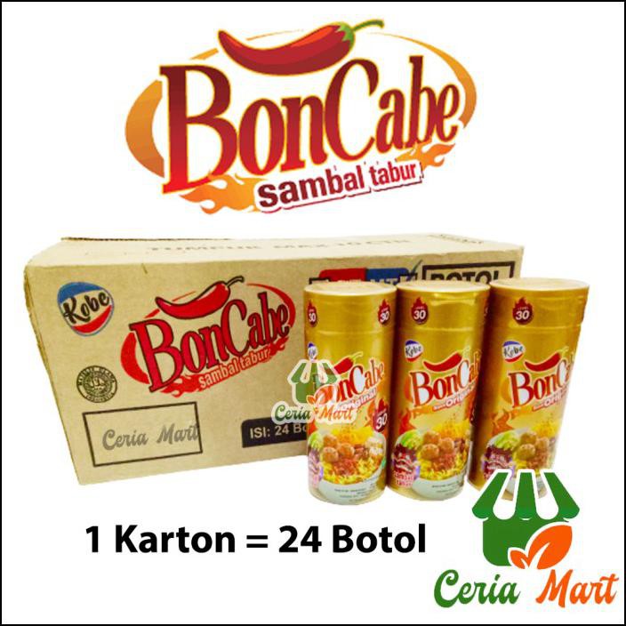 

GROSIR KOBE BONCABE LV 30 PER KARTON ISI 24 PCS SAMBAL TABUR BON CABE