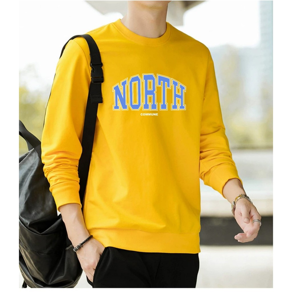 BISA COD / ALIPIO781 - BAJU SWEATER NORTH / fashion pria / keren / terbaru