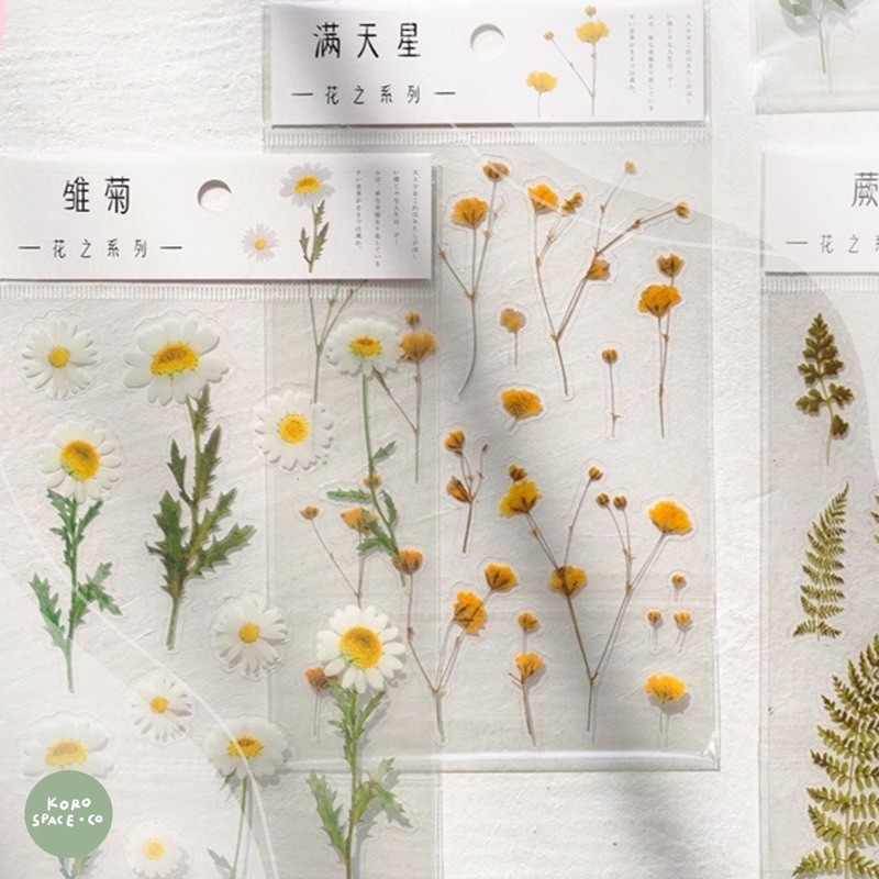 

sticker floral transparent anti air