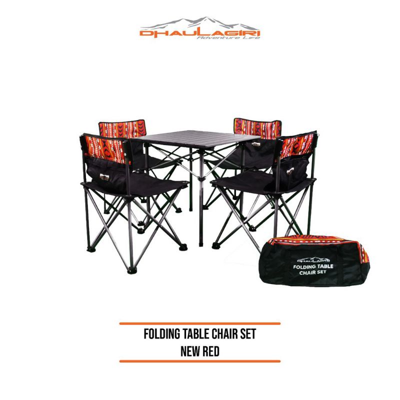 meja kursi lipat outdoor dhaulagiri 5 IN1 FOLDING TABLE AND CHAIR 5 IN 1 OUTDOOR CAMPING