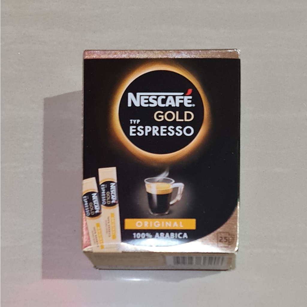 Nescafe Gold Espresso Original Arabica Coffee 25 x 1.8 Gram