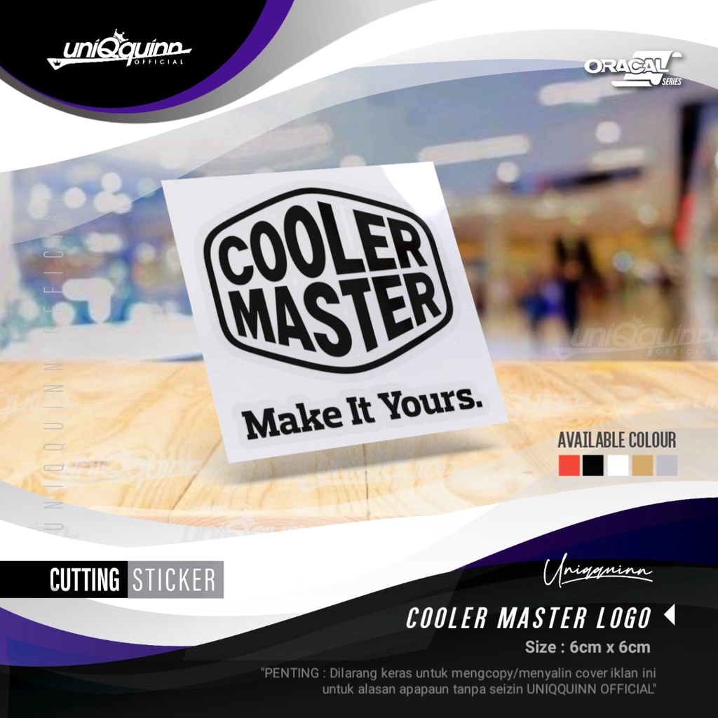 

UQ Cutting Sticker Cooler Master