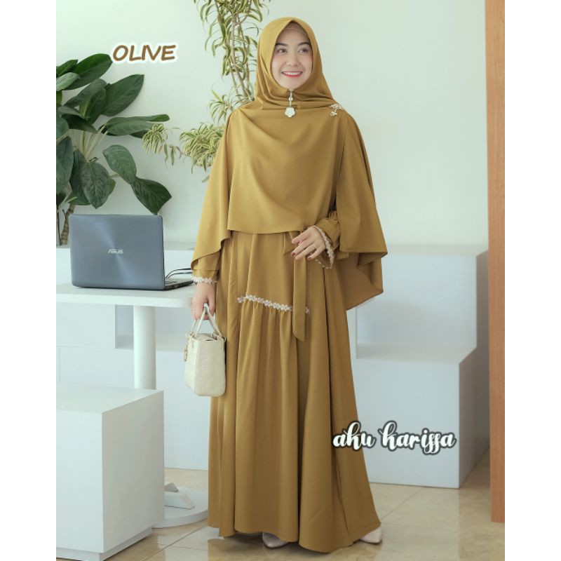 GAMIS ZAINA SET SYARI ORI AKU KARISSA READY STOCK