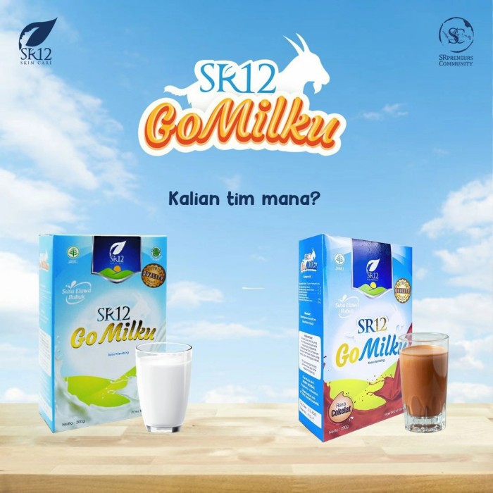 

GOMILKU SR12/SUSU KAMBING ETAWA HALAL BPOM KAYA MANFAAT