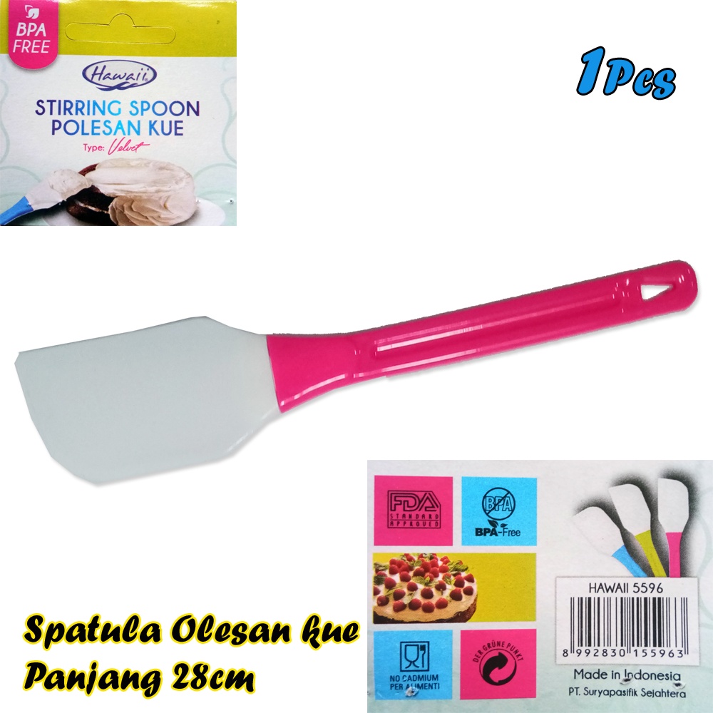 Spatula hawai velvet Stirring Spoon Olesan kue hawaii Murah Spatula hawai velvet Stirring Spoon Pole-Vegasus Store(COD)