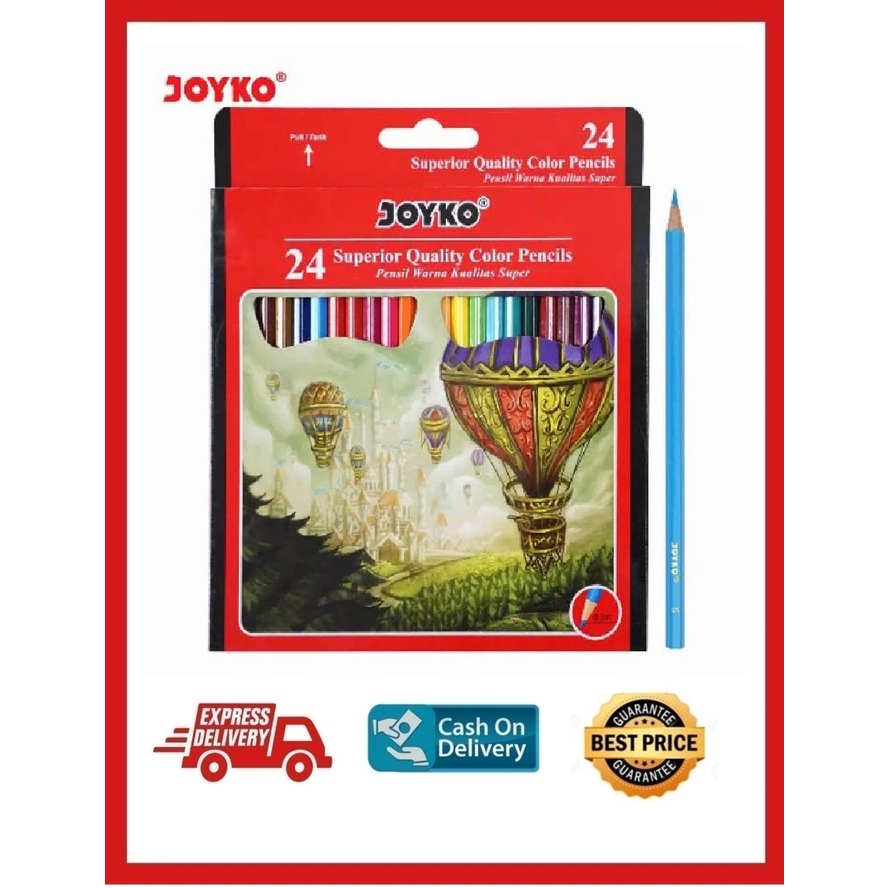

PENSIL 24 WARNA PANJANG JOYKO CP 101