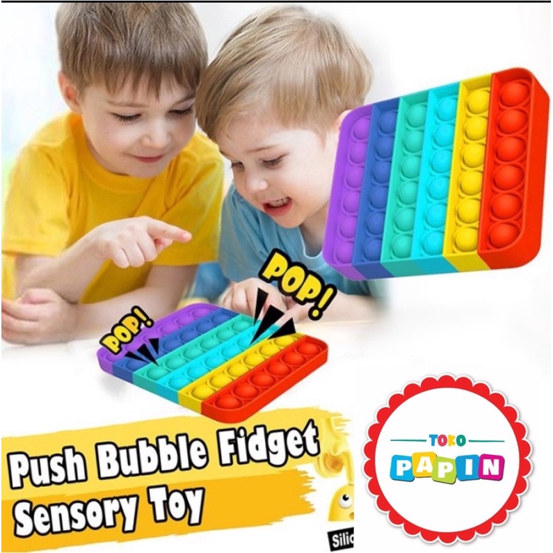 Pop it Mainan Anak Bayi Pop It Fidget Toy Push pop Mainan Edukasi Anak Bayi Balita