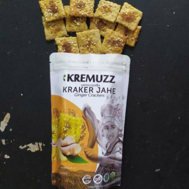 

KERIPIK KREMUZZ KRAKER JAHE - Kripik Jahe dengan Toping Wijen