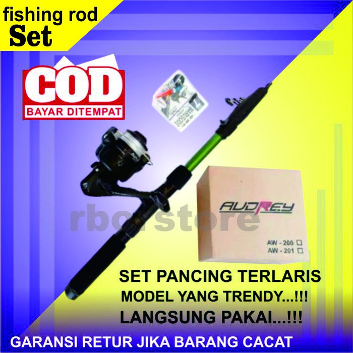 PANCINGAN SET IKAN LENGKAP JORAN REEL RELL RILL REAL KATROL KAIL 1 SATU SET ALAT PANCING MURAH B