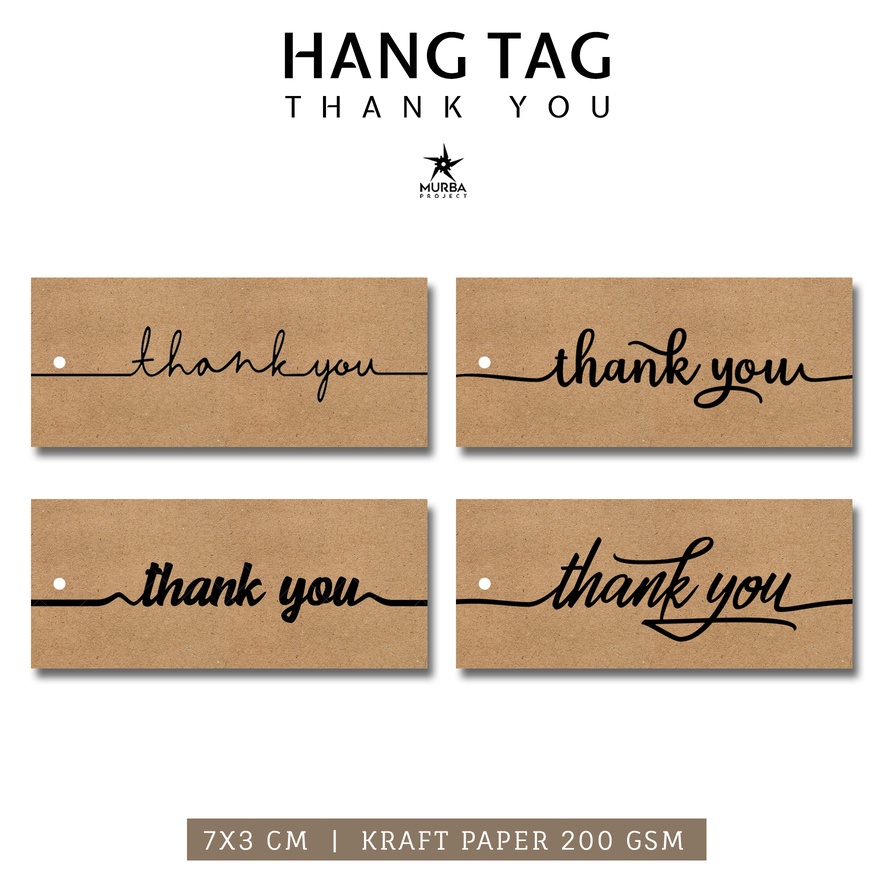 

HANG TAG THANK YOU | Hangtag Aesthetic | Ready Stock