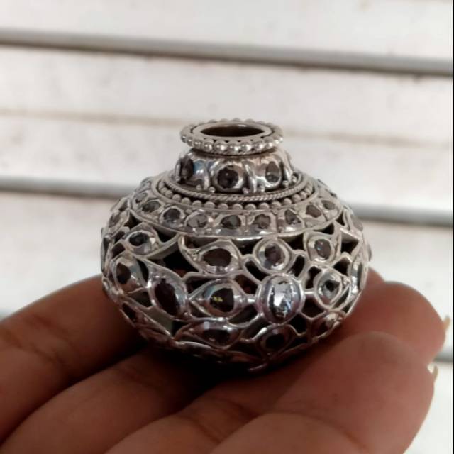 Mendak Selut Keris Perak Mata Intan Asli