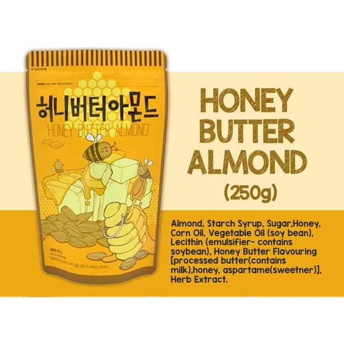 

Tom's Honey Butter Almond Cemilan [250 g]