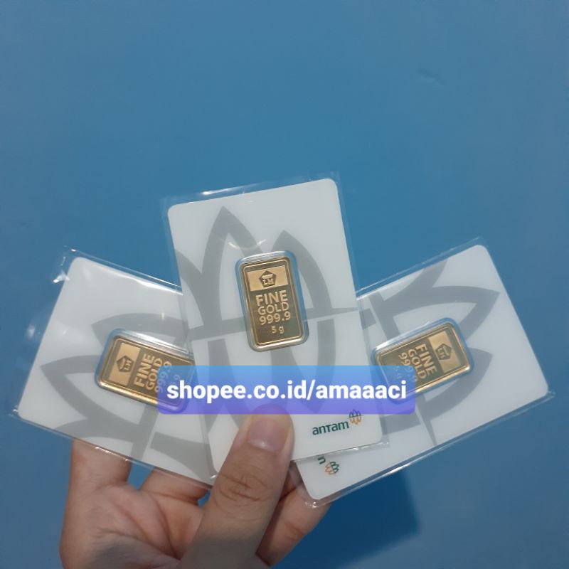 Logam Mulia Emas 5 gram 24 Karat ANTAM Fine Gold 5 gr