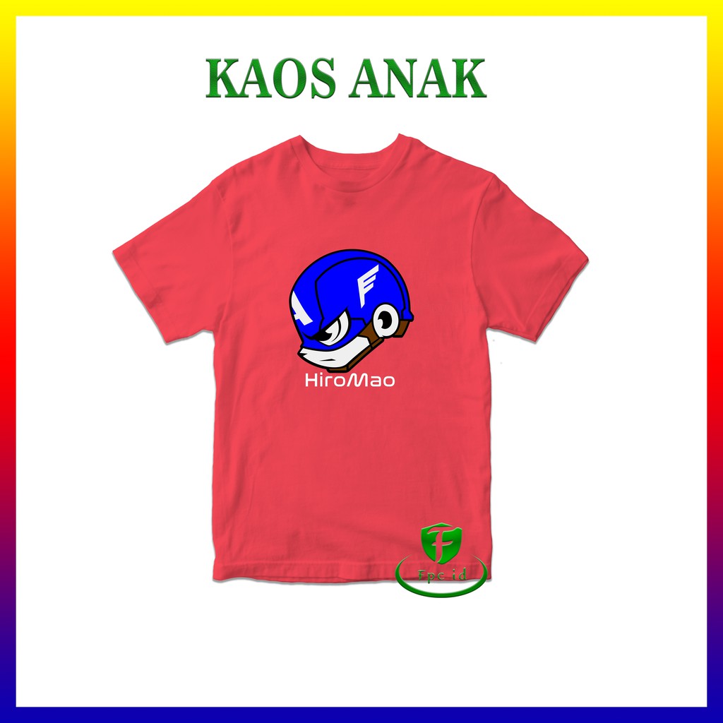 Kaos Anak Flash Head Cotton Combed 30s Baju Anak Pakaian Murah Atasan Berkualitas