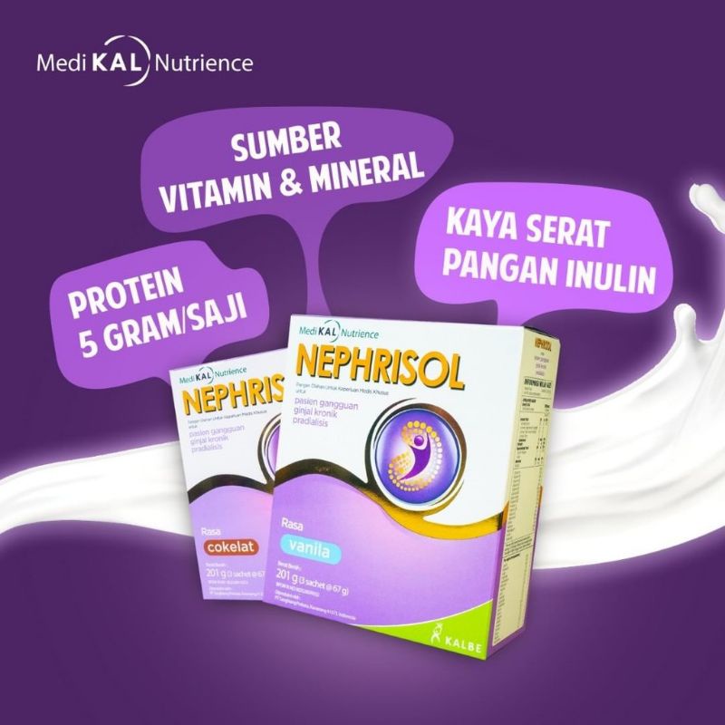 Nephrisol -Susu Tinggi Protein Untuk Pasien Ginjal Kronik Predialisis.