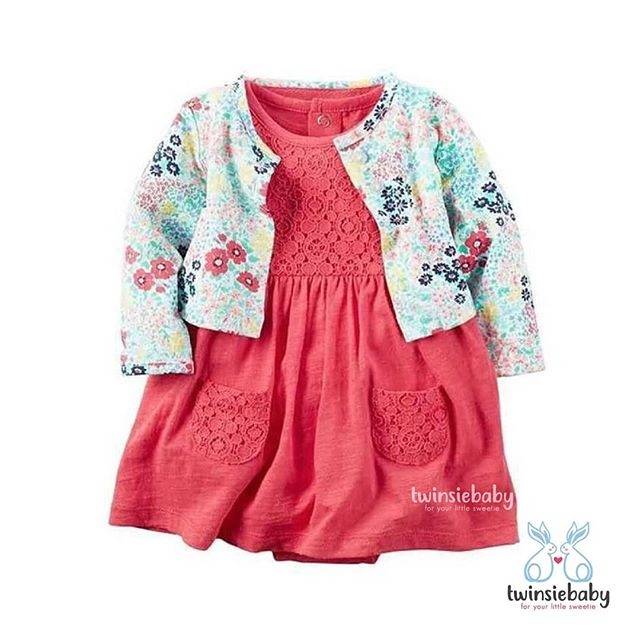 Fuschia Lace Flower Cardigan