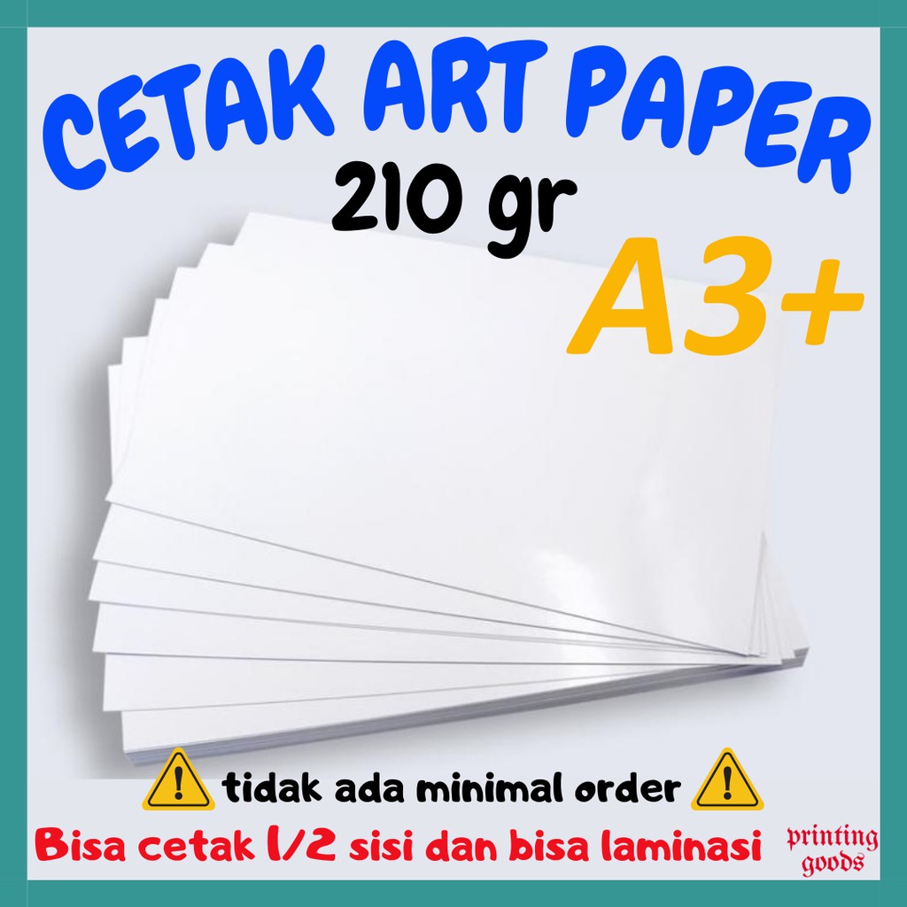 

CETAK ART PAPER 210g A3+ / AP 210 gram