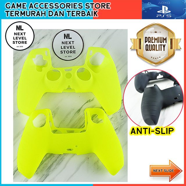 PS 5 Joystick Silicone Case Thumb Grip PS5 Controller Premium - Kuning