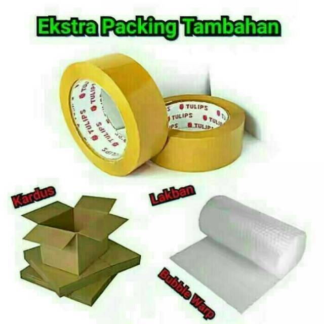 

Extra bubble wrap, silakan klik bubble wrap untuk keamanan paket anda di perjalanan aman