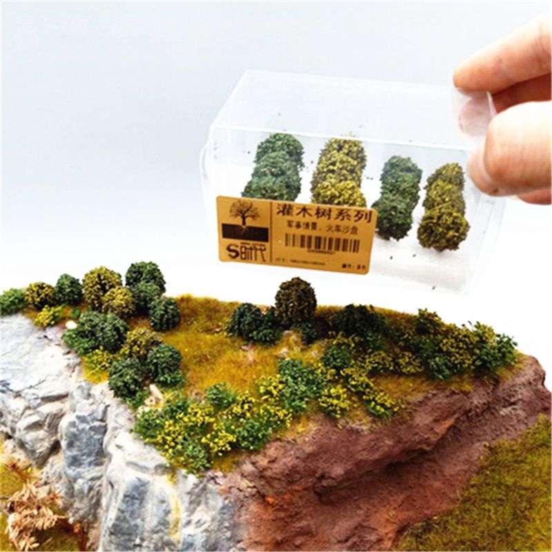 Mary Semak DIY Miniatur Landscape Bahan Konstruksi Cluster Model Militer