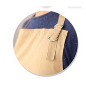 Celemek Celmek Clemek Apron BORDIR CUSTOM NAMA LOGO GAMBAR Bahan Drill Halus Premium Barista Warna HIJAU KREM MERAH HITAM