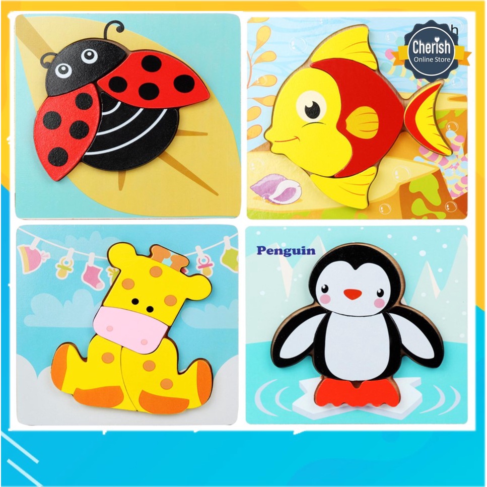 Pazel Puzzle Kayu Mainan Anak - Wooden Puzzle Timbul - PK-004