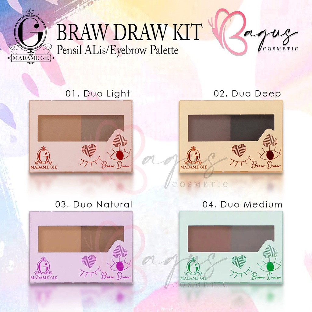 ⭐ BAGUS ⭐ MADAME GIE BROW DRAW KIT | Pensil Alis / Eyebrow Palette