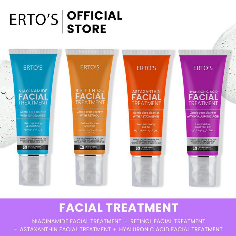 ERTOS FACIAL TREATMENT NEW VARIANT NIACINAMIDE/RETINOL/HYALURONIC/ASTAXANTHINE