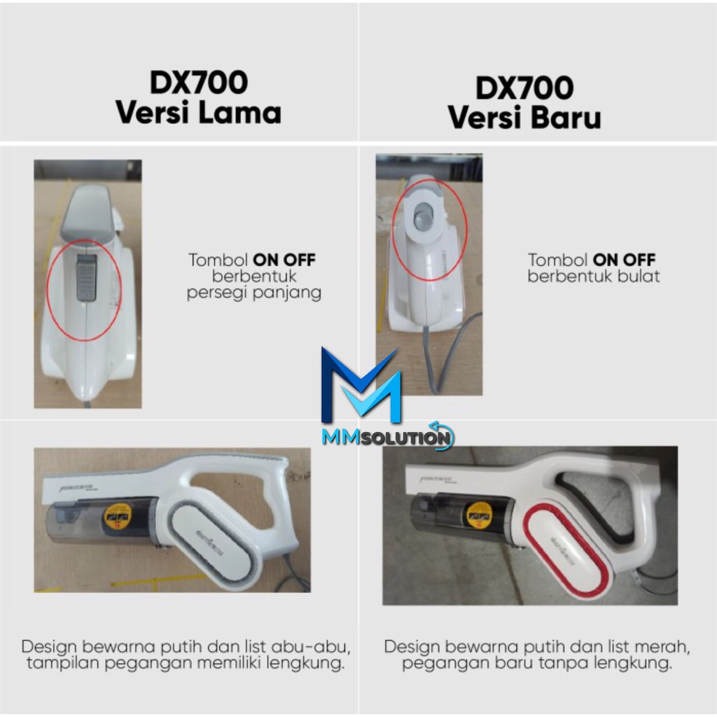 Deerma DX700 2 in 1 Handheld Vacuum Cleaner / Penyedot Debu Portable