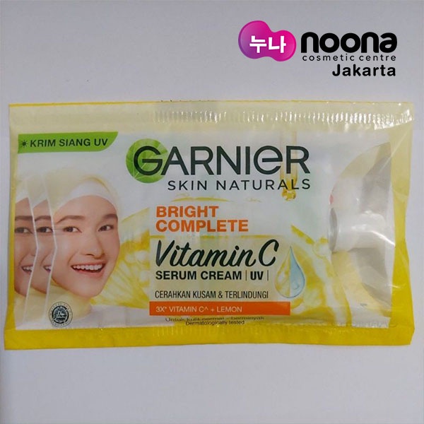 GARNIER BRIGHT COMPLETE VITAMIN C SERUM CREAM 7ML (SACHET)