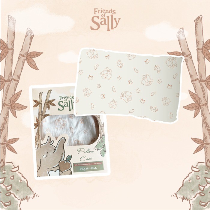 Friends of Sally - Pillow Case for Baby Head Pillow (CASE ONLY)